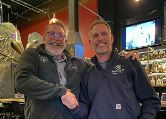 Rob and Ron Shaking Hands